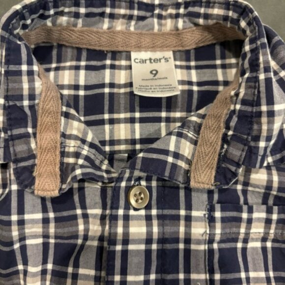Carters etc…four (4) boy L/S tops 9M-12M - Picture 9 of 10